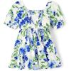 The Children’s Place Baby-Girls and Toddler Short Sleeve Casual Dresses(Renew Blue Floral)