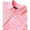 The Children’s Place Boys and Toddler Poplin Short Sleeve Button Down Shirt(Cherry Plaid)