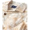 The Children’s Place Boys and Toddler Poplin Short Sleeve Button Down Shirt(Irish Cream Safari)