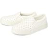 The Children’s Place Girls Girls Casual Slip on Platform Shoes(Perforated White)