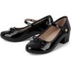 The Children’s Place Girls Girl’s Low Heel Dress Pumps(Black)