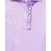 The Children’s Place Girls’ Long Sleeve Ruffle Pique Polo(Purple Prose Single)