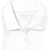 The Children’s Place Girls’ Long Sleeve Ruffle Pique Polo(White Single)