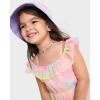 The Children’s Place Girls and Toddler Short Sleeve Fashion Dress(Cameo Rainbow)