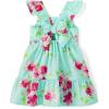 The Children’s Place Girls and Toddler Short Sleeve Fashion Dress(Mint Tea Tiered)