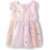 The Children’s Place Girls and Toddler Short Sleeve Fashion Dress(Ombre Foil)