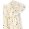 The Children’s Place Girls and Toddler Short Sleeve Fashion Dress(Starry Mesh)