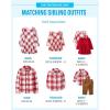 The Children’s Place Girls and Toddler Skater Dress, Long Sleeve(Red Plaid Flutter)