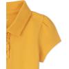 The Children’s Place baby-girls And Toddler Short Sleeve Ruffle Pique Polo(Yellow Pencil Single)
