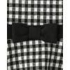 The Children’s Place,and Toddler Girls Short Sleeve Fashion Dress(Black and White Gingham)