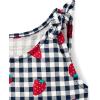 The Children’s Place,and Toddler Girls Short Sleeve Fashion Dress(Strawberry Gingham)