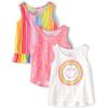 The Children’s Place Baby-Girls Toddler Girls Everyday Tank Tops(Rainbow 3-pack)