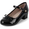 The Children’s Place Girls Girl’s Low Heel Dress Pumps(Black)