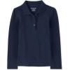 The Children’s Place Girls’ Long Sleeve Ruffle Pique Polo(Tidal)