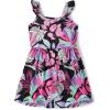 The Children’s Place Girls and Toddler Short Sleeve Fashion Dress(Black Tropical)