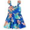 The Children’s Place Girls and Toddler Short Sleeve Fashion Dress(Cool Cobalt Tropical)