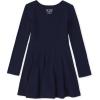 The Children’s Place Girls and Toddler Solid Long Sleeve Skater Dress(Tidal Single)