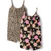 The Children’s Place baby-girls And Toddler Casual Sleeveless Shorts Romper(Floral/Cheetah 2-pack)