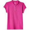 The Children’s Place baby-girls And Toddler Short Sleeve Ruffle Pique Polo(Aurora Pink)