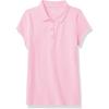 The Children’s Place baby-girls And Toddler Short Sleeve Ruffle Pique Polo(Sparkle Pink)