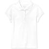 The Children’s Place baby-girls And Toddler Short Sleeve Ruffle Pique Polo(White)