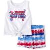The Children’s Place baby-girls And Toddler Sleeveless Tank Top and Shorts 2-piece Set(American Cutie Set)