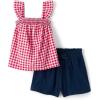 The Children’s Place baby-girls And Toddler Sleeveless Tank Top and Shorts 2-piece Set(Red Gingham Set)