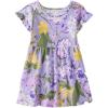 The Children’s Place,and Toddler Girls Short Sleeve Fashion Dress(Flower Purple)
