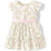 The Children’s Place,and Toddler Short Sleeve Dressy Dress(Bunny Floral)