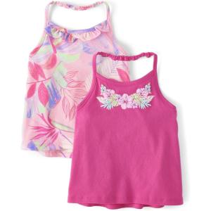 The Children’s Place Baby-Girls and Toddler Halter Tank Tops(Luau Print 2-pack)