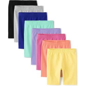 The Children’s Place Girls Solid Bike Shorts(Multi Color 8-pack)