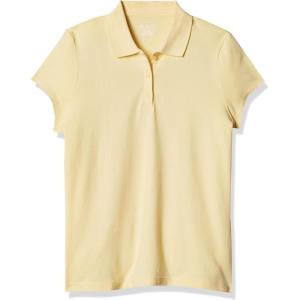 The Children’s Place baby-girls And Toddler Short Sleeve Ruffle Pique Polo(Pale Sun)