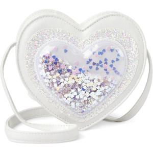 The Children’s Place girls Fashion Bag(White Heart Purse)