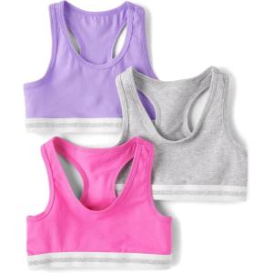 The Children’s Place,Girls,Bralette,Sports Bra 3-Pack,Medium