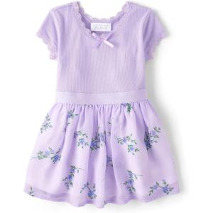 The Children’s Place,and Toddler Girls Short Sleeve Fashion Dress(Loveable)