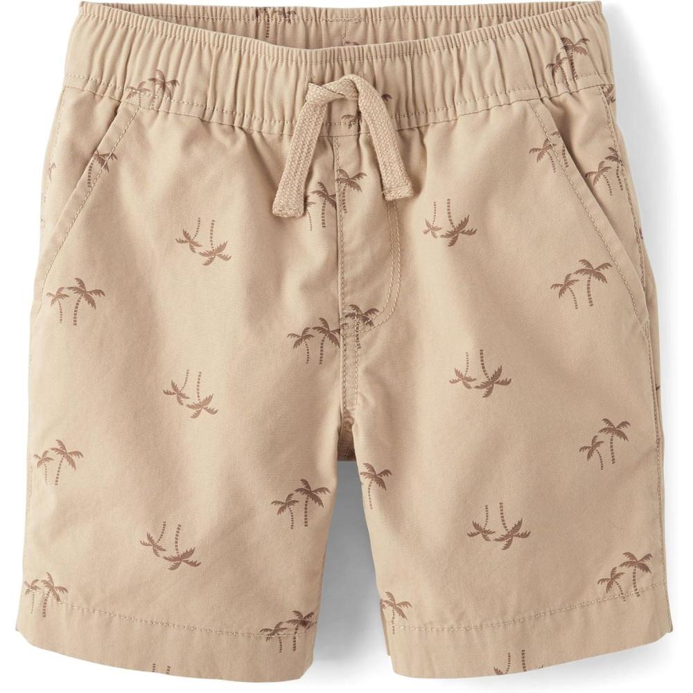 imageThe Childrens Place Boys Pull on Jogger ShortsBarely Brown
