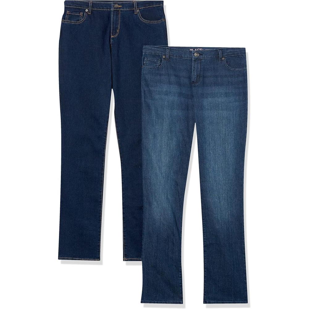 imageThe Childrens Place Girls Skinny JeansIndigoBlueberry 2pack
