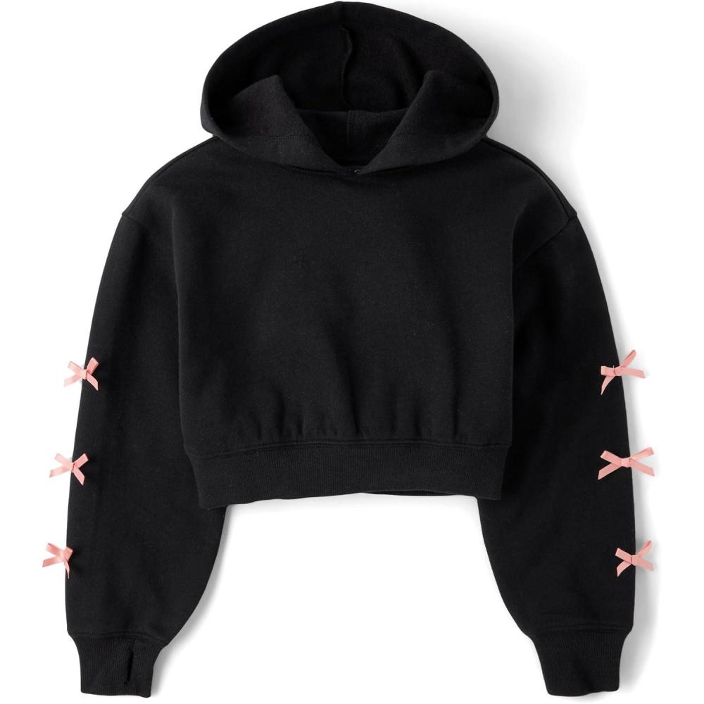 imageThe Childrens Place girls Active Long Sleeve Hooded SweatshirtParis