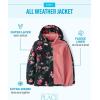 The Children’s Place Girls Heavy 3 in 1 Winter Jacket, Wind-resistant Water-resistant Shell, Fleece Inner(Multi Medallion)