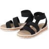 The Children’s Place girls Girls Elastic Band Sandals(Black)