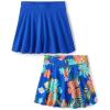 The Children’s Place Girls’ Pull-On Everyday Skorts(Cool Cobalt 2-pack)