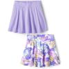 The Children’s Place Girls’ Pull-On Everyday Skorts(Purple 2-pack)