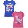 The Children’s Place Girls School Days Short Sleeve Graphic T-Shirts,multipacks(Kindergarten Cutie/School Dino Mite)