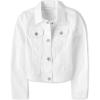 The Children’s Place girls Basic Denim Jacket(White Denim)