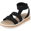 The Children’s Place girls Girls Elastic Band Sandals(Black)