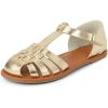 The Children’s Place girls Girls Fisherman Sandals(Soft Gold)