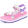 The Children’s Place girls Girls Sporty Sandals With Adjustable Straps(Tie Dye Multi)