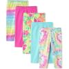The Children’s Place,Girls,Assorted Everyday Capri Leggings(Pink Summer 5-pack)