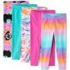 The Children’s Place,Girls,Assorted Everyday Capri Leggings(Swirl Tye Dye 5-pack)