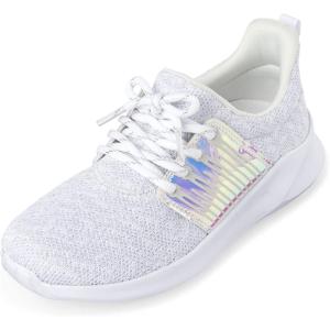 The Children’S Place Girls Casual Lace Up Running Sneakers(White)